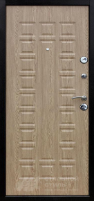Светлая металлическая дверь (беленый дуб) с отделкой МДФ ПВХ - фото №2