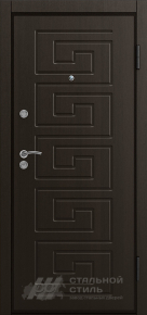 Шумозащитная дверь цвета венге с отделкой МДФ ПВХ - фото