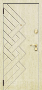Дверь с порошковым напылением и МДФ-панелью с отделкой МДФ ПВХ - фото №2