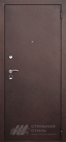 Железная дверь с порошковым напылением с отделкой Порошковое напыление - фото