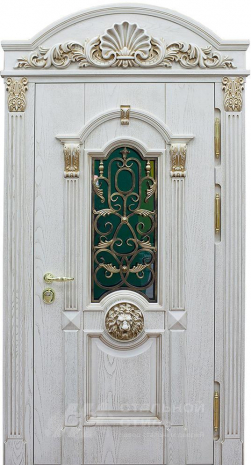 Дверь «Парадная дверь №362» c отделкой Массив дуба